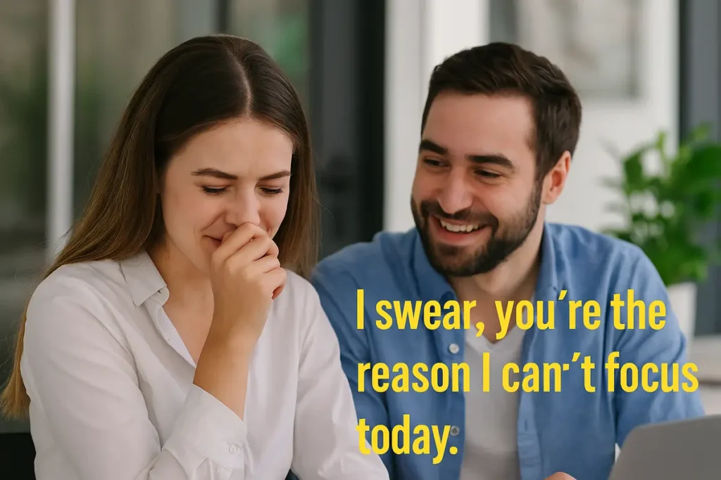 I swear, you’re the reason I can’t focus today.
