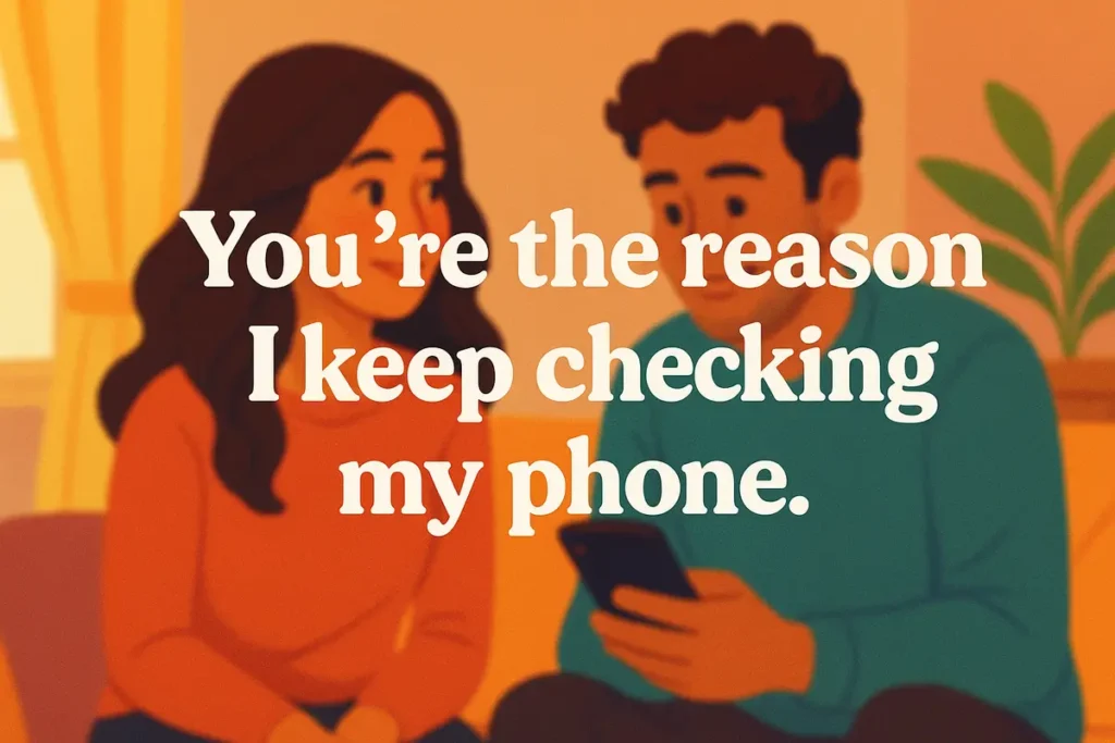 You’re the reason I keep checking my phone.