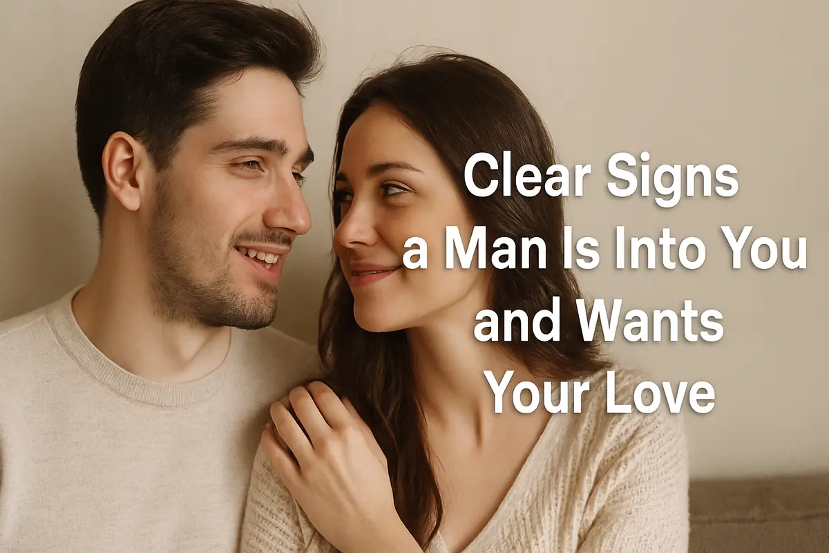 A loving couple gazing at each other, showing signs of emotional connection.