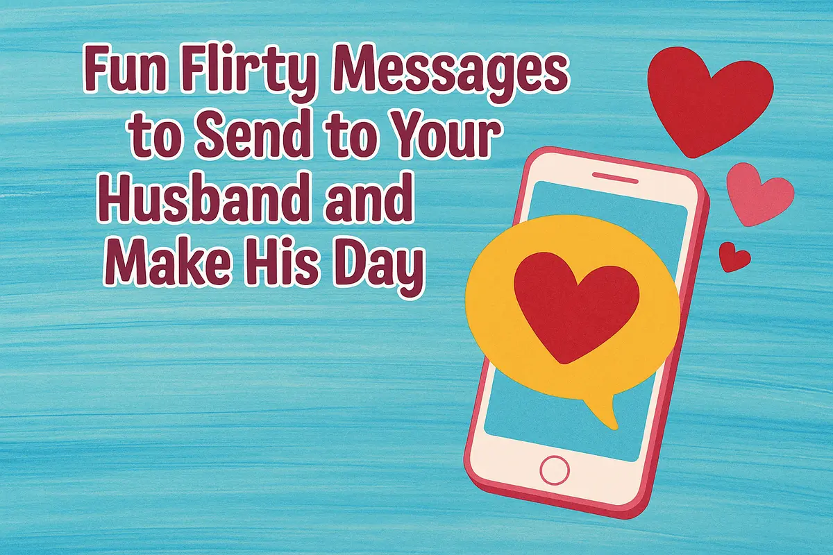 Fun Flirty Messages to Send to Your Husband and Make His Day.