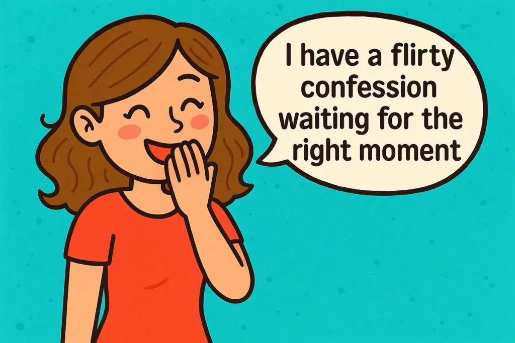I have a flirty confession waiting for the right moment. Flirty quotes for him to make him smile.