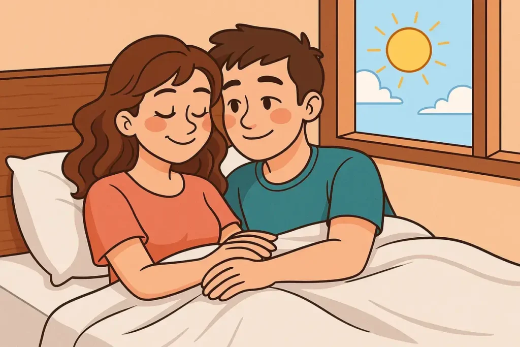 Morning After a Special Night. cute ways to say good morning to him.