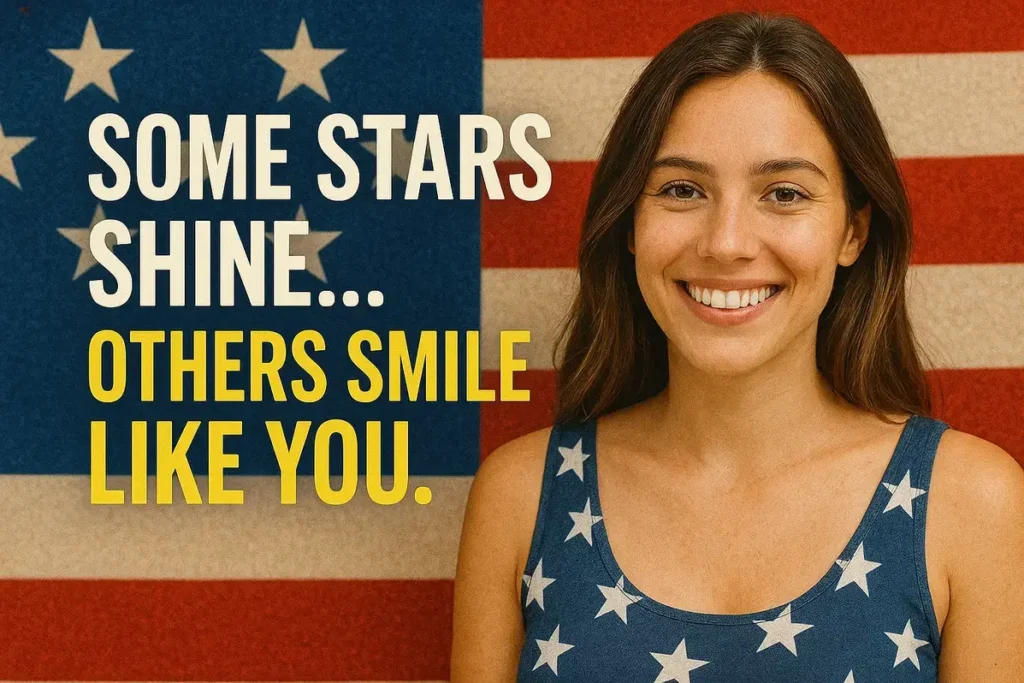 Some stars shine... others smile like you.