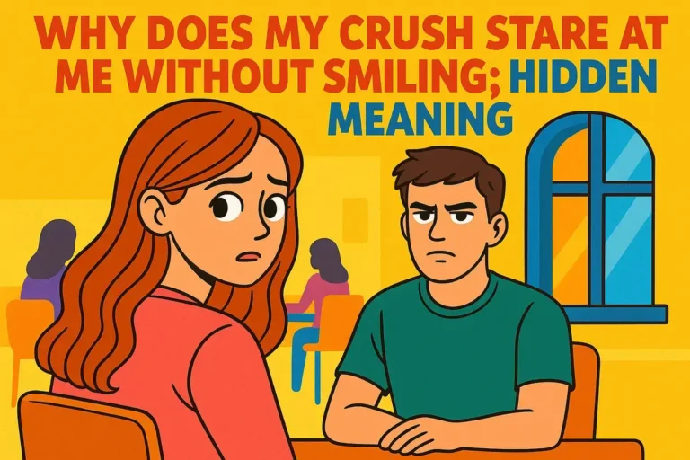 Why Does My Crush Stare At Me Without Smiling; Hidden Meaning