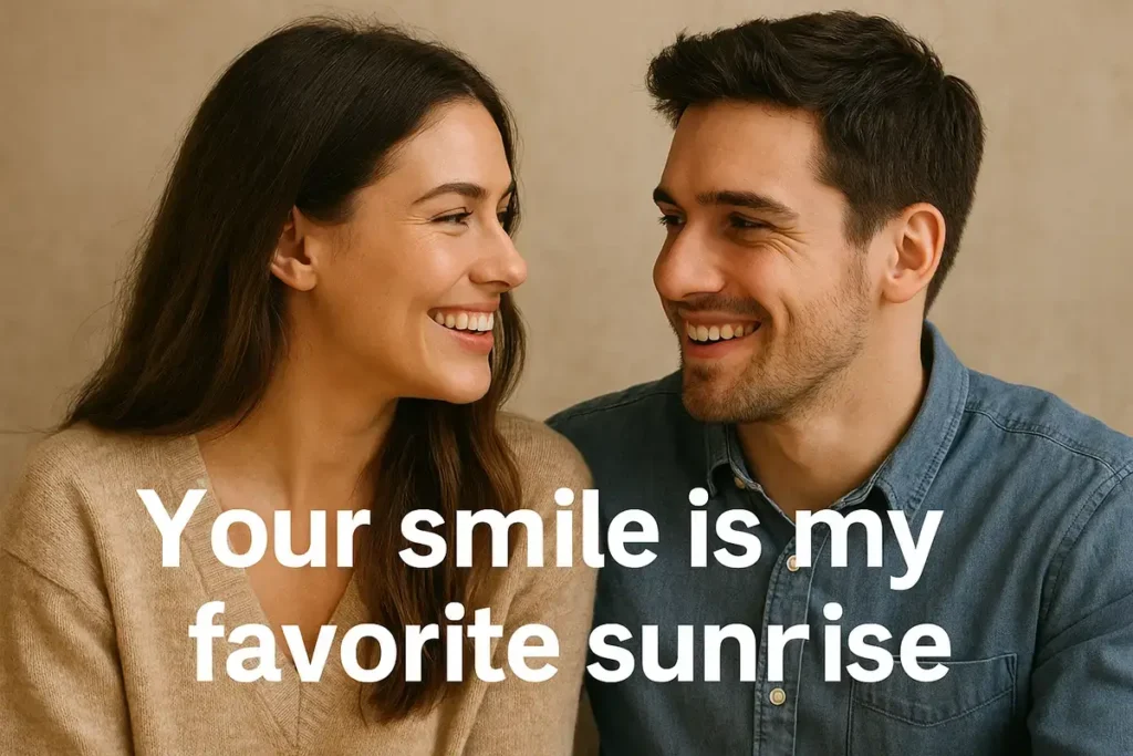 Your smile is my favorite sunrise.