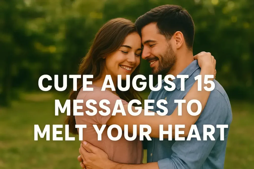 Cute August 15 Messages to Melt Your Partner’s Heart. flirty quotes on 15 August.