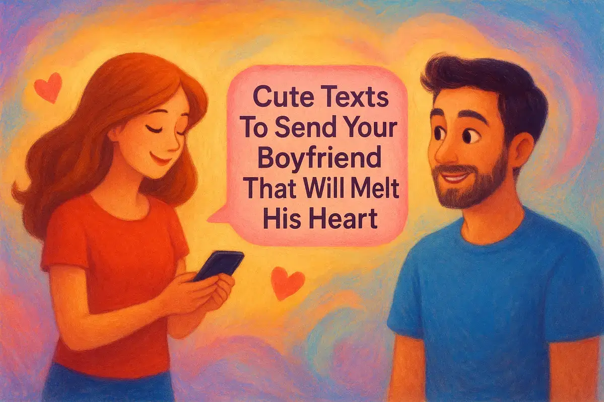 Cute Texts To Send Your Boyfriend That Will Melt His Heart.