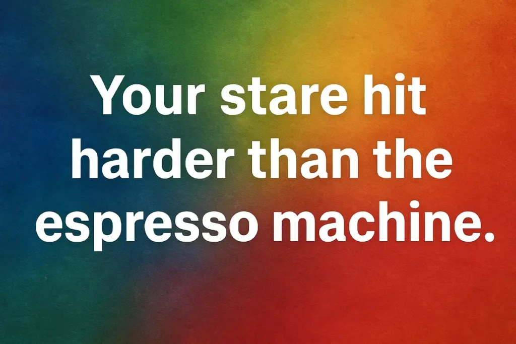 Smooth Lines For Coffee Shop Encounters