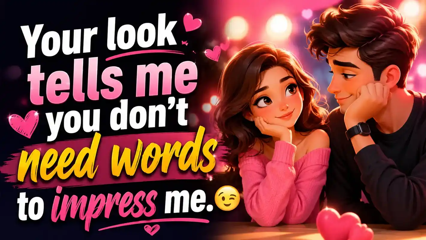 your-look-tells-me-you-dont-need-words-to-impress-me-😉
