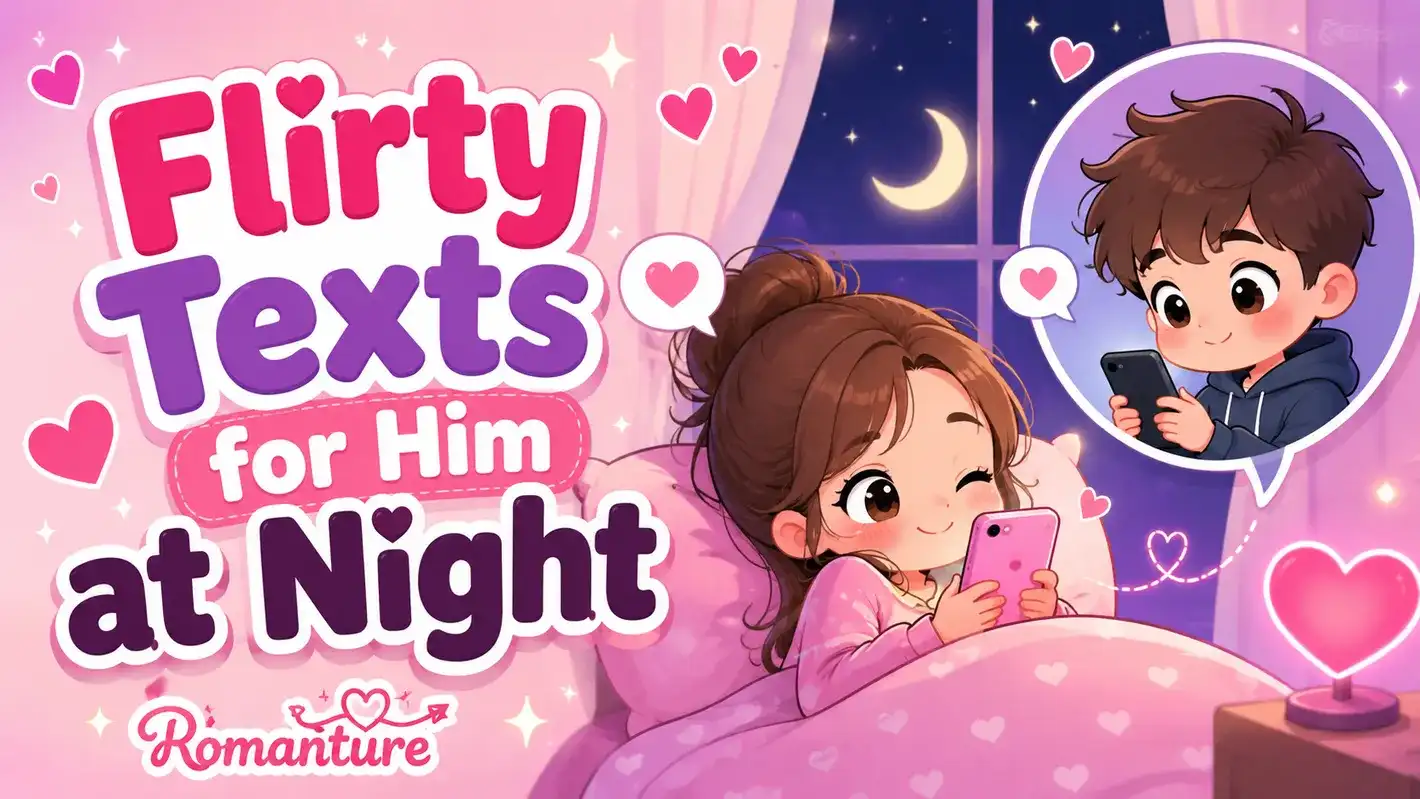Flirty Texts for Him at Night