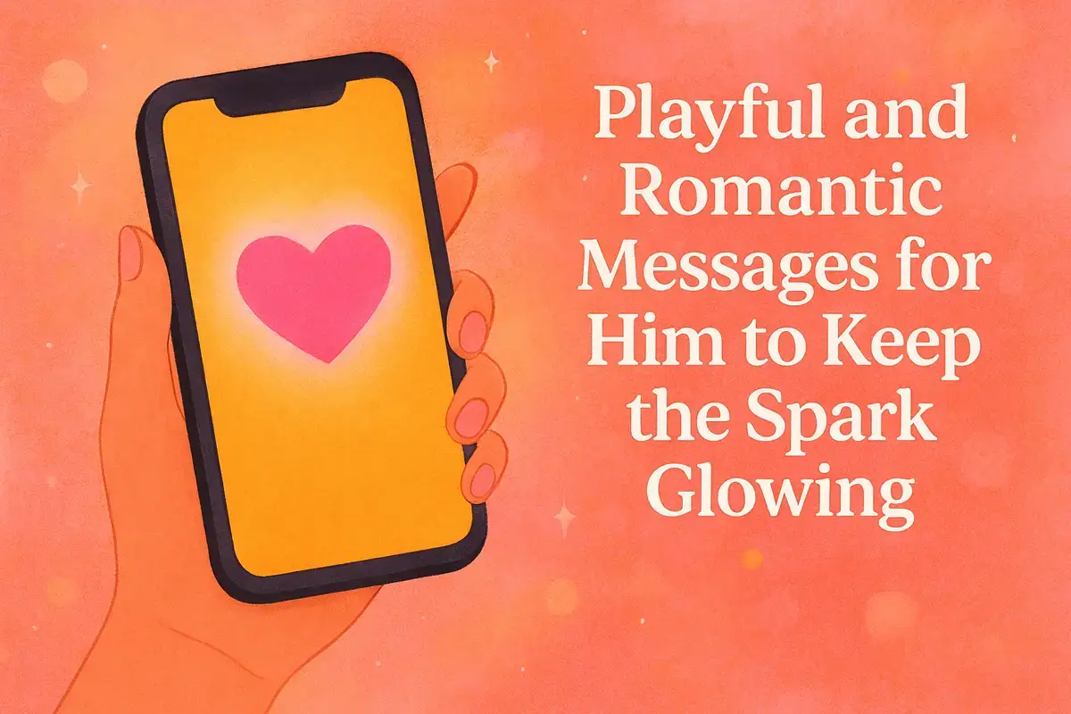 Playful and Romantic Messages for Him to Keep the Spark Glowing.