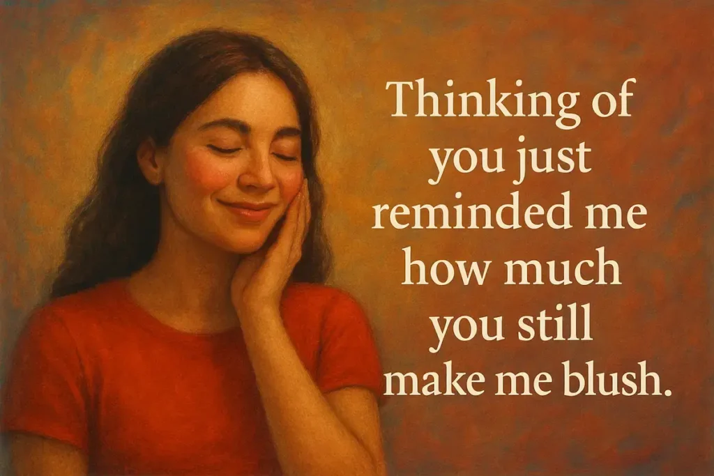 blush. Flirty Thinking of You Text Messages for Him That’ll Melt His Heart.