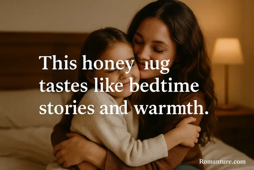 Honey hug tastes like bedtime stories and warmth.