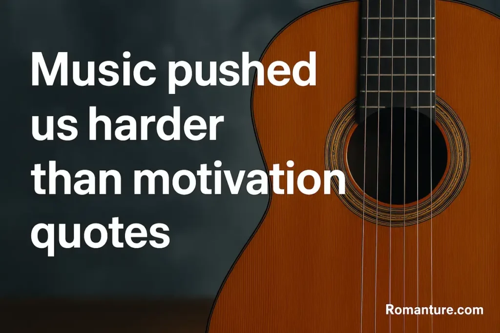 Music pushed us harder than motivation quotes. Fun Couple Activities Quotes.