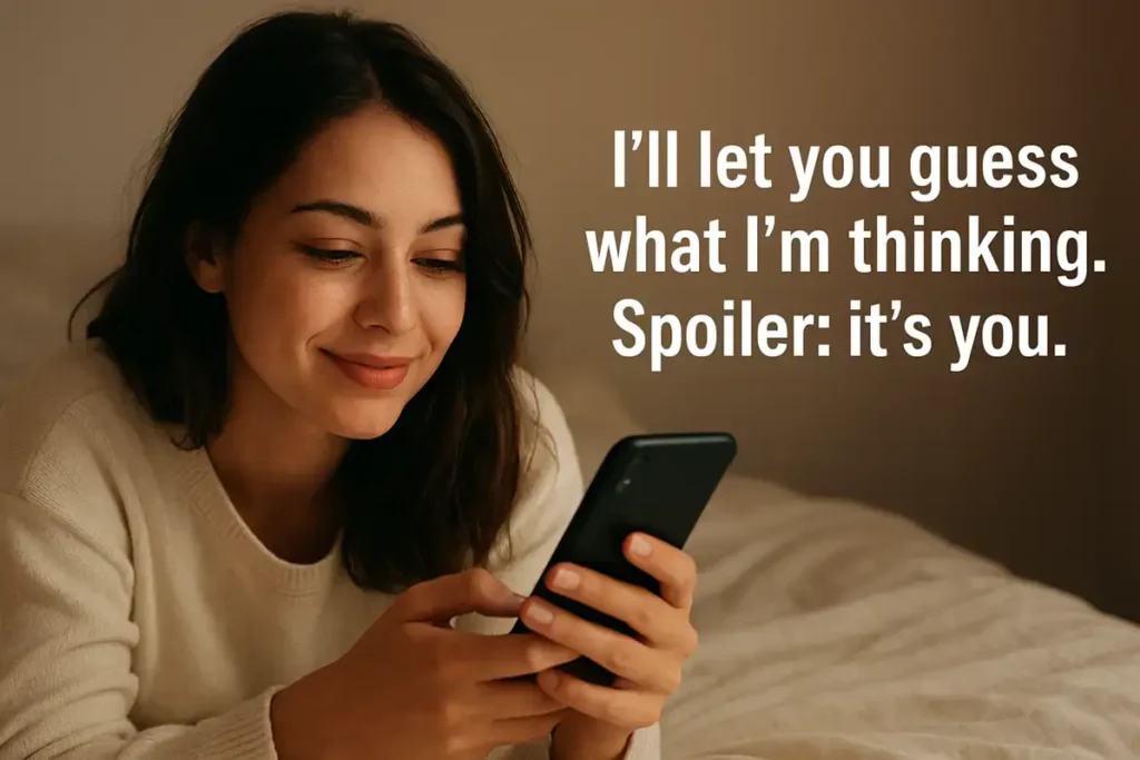 thinking of you. How to Tell a Guy You Want Him Over Text.