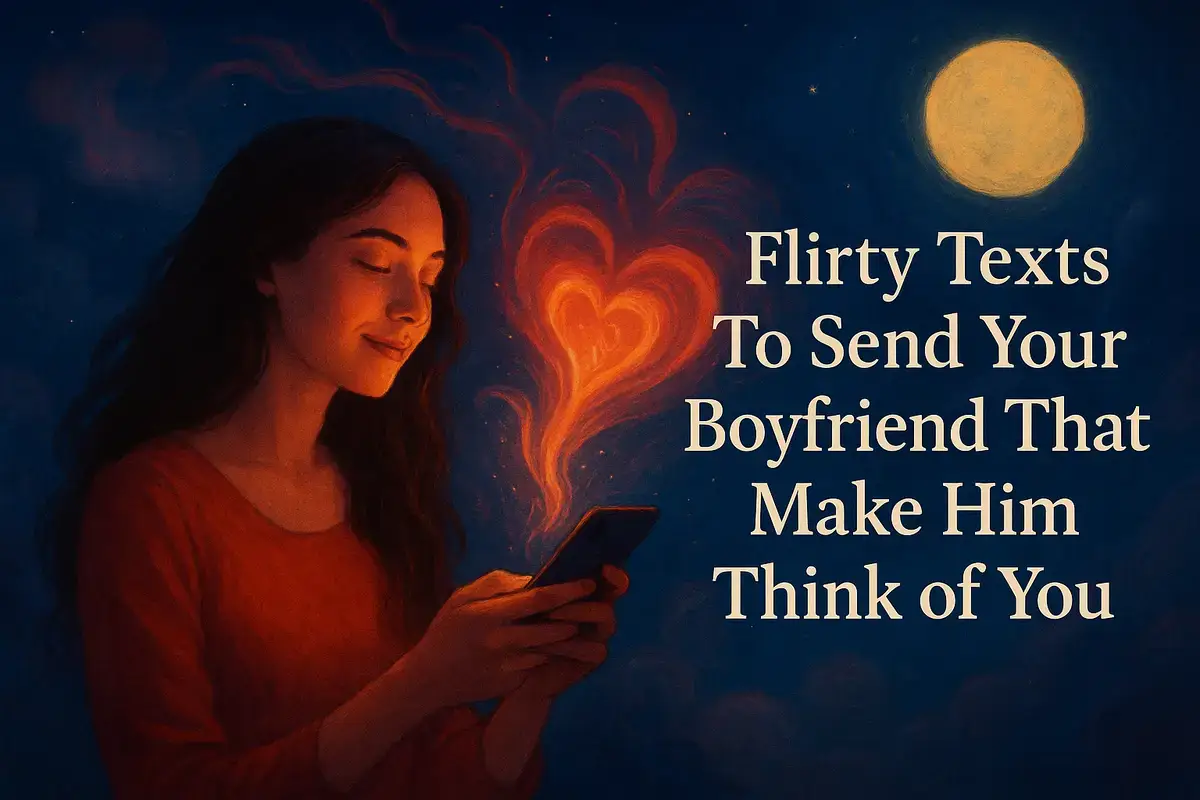 Flirty Texts To Send Your Boyfriend That Make Him Think of You.