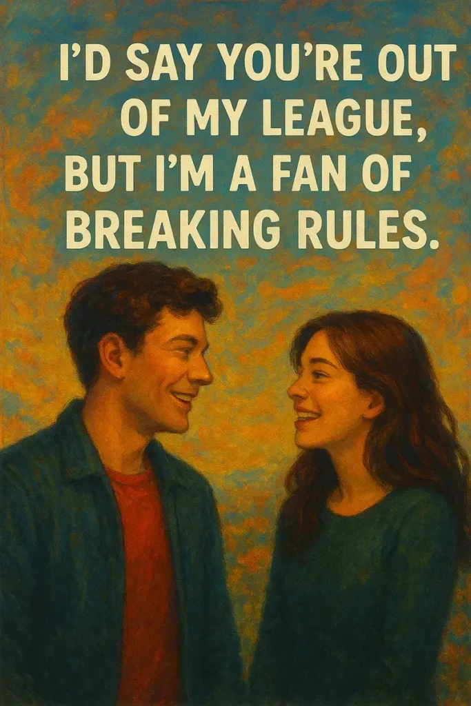 breaking rules. Wild Flirty Pick Up Lines That’ll Make Anyone Blush Instantly'