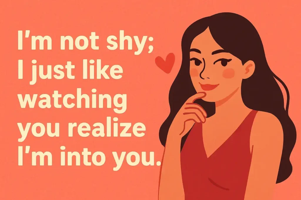 shy. Naughty Pickup Lines for Him.