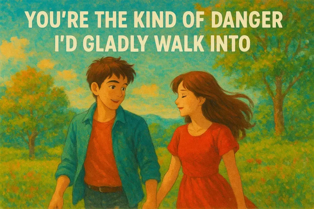 Danger. Freaky Pick Up Lines That’ll Make Hearts Race and Smiles Bloom.