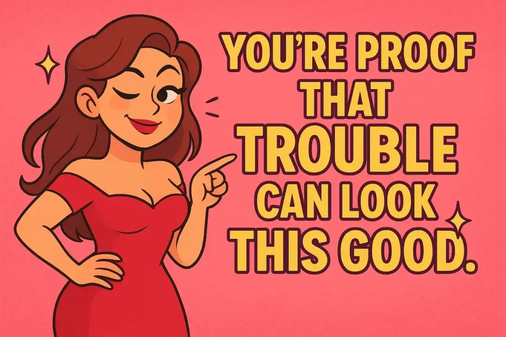 Wild Flirty Pick Up Lines That’ll Make Anyone Blush Instantly, good trouble.