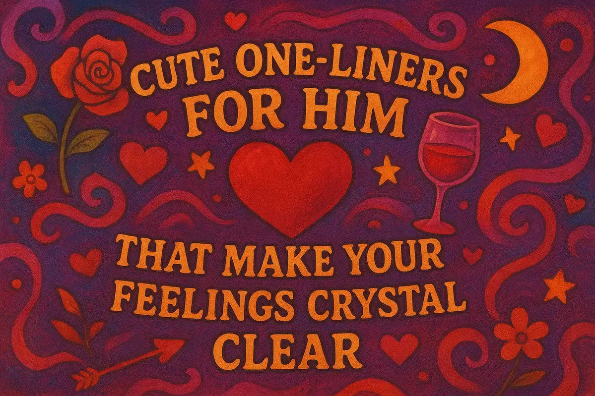 Cute One-Liners For Him That Make Your Feelings Crystal Clear.