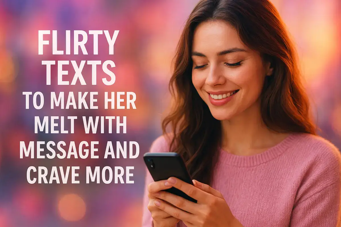Flirty Texts To Make Her Melt With Every Message And Crave More.