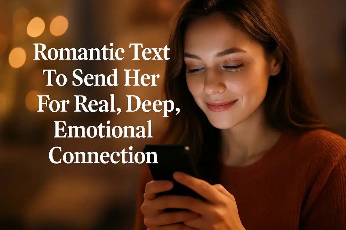 Romantic Text To Send Her For Real, Deep, Emotional Connection.
