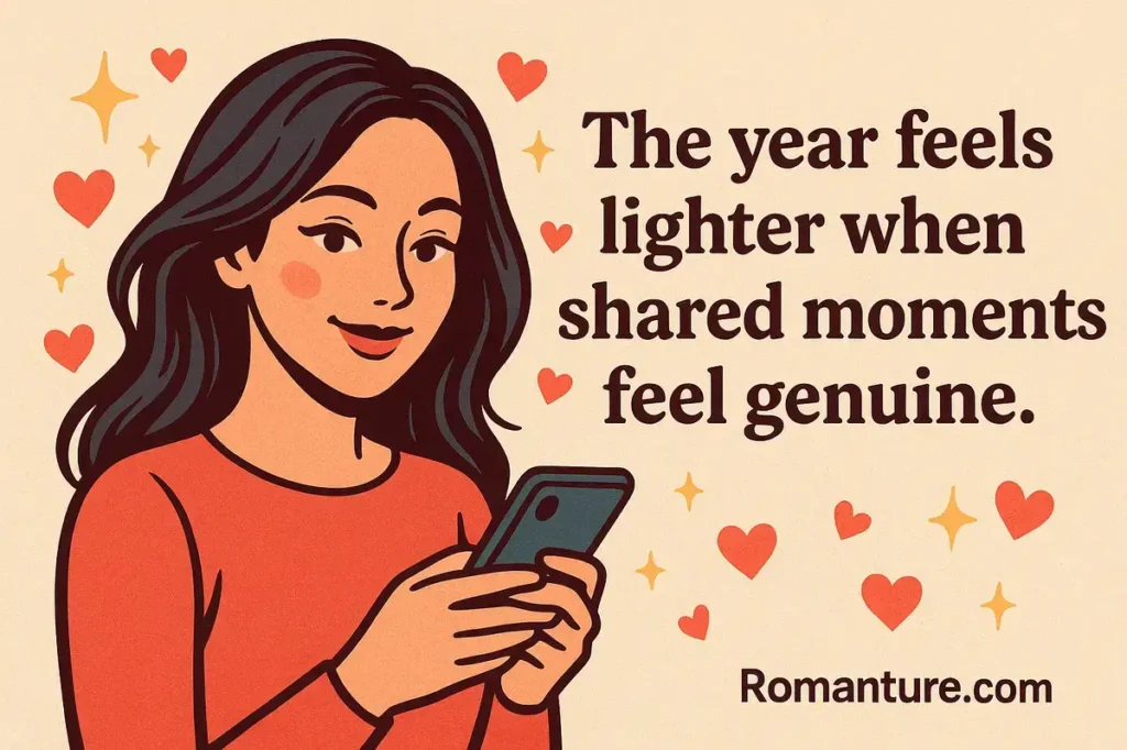 lighter year. new year flirty texts.