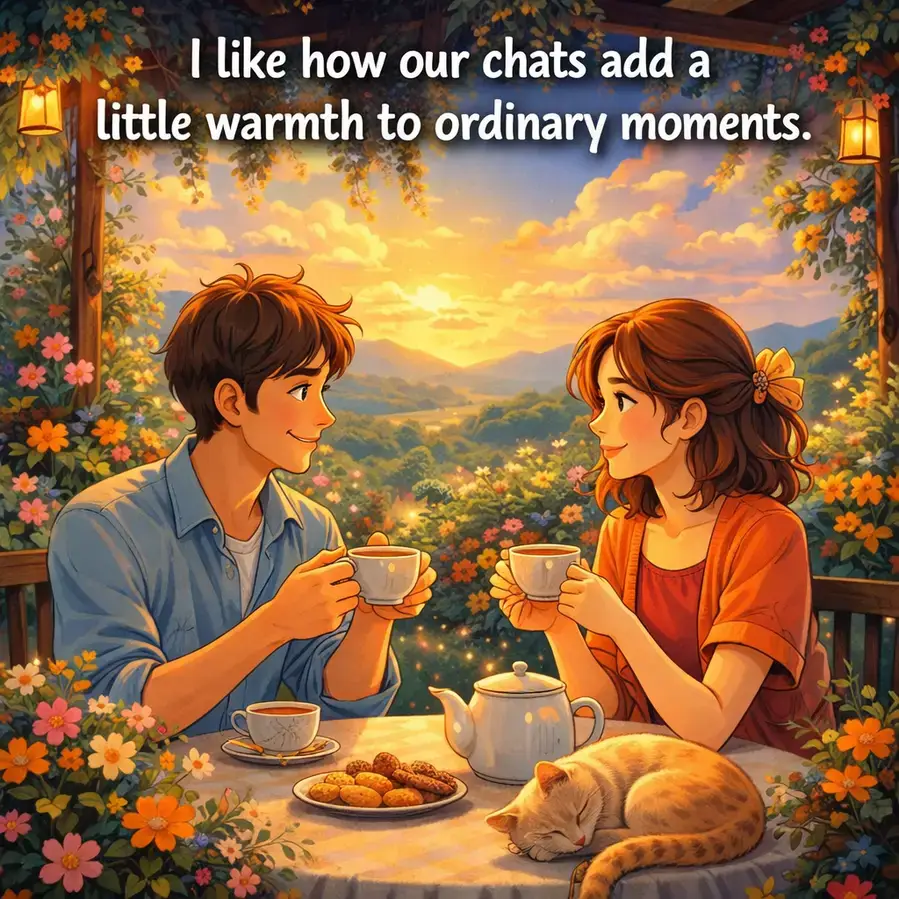 our chats. charistmas flirty texts.