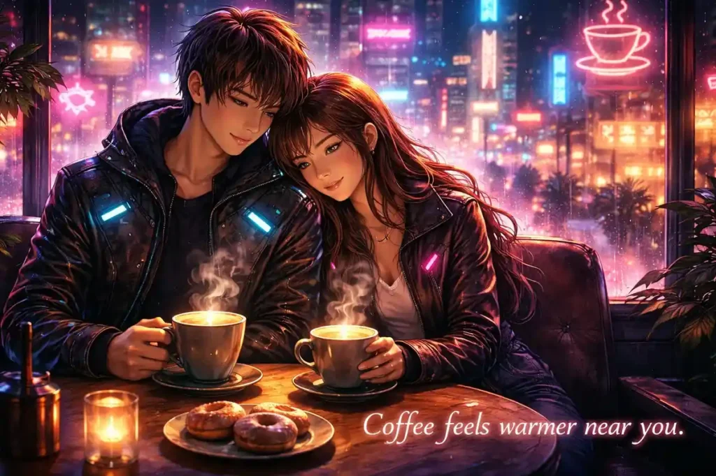 Coffee feels warmer near you.