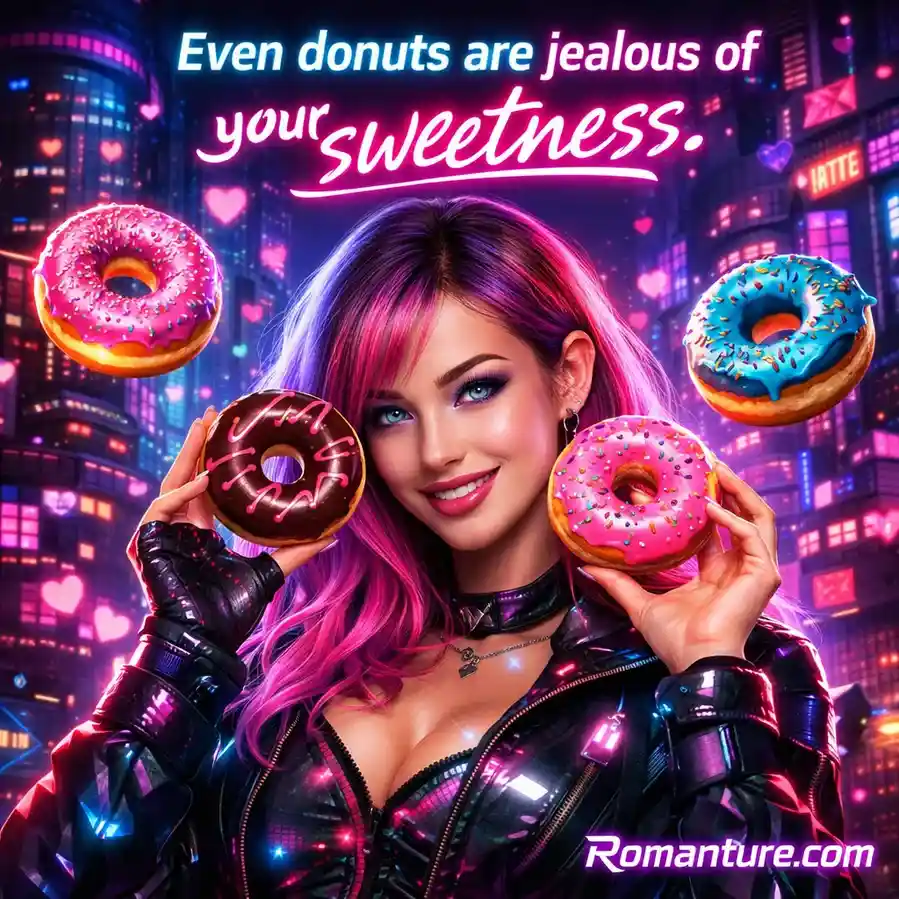 Even donuts are jealous of your sweetness.