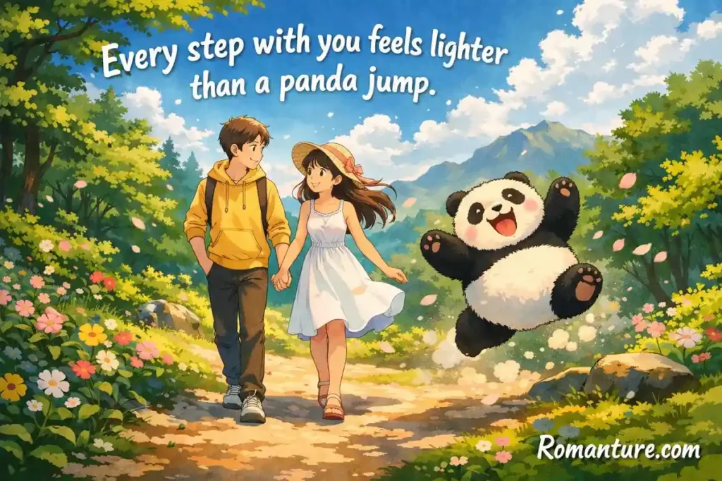 Panda adventure. Panda Pick Up Lines.