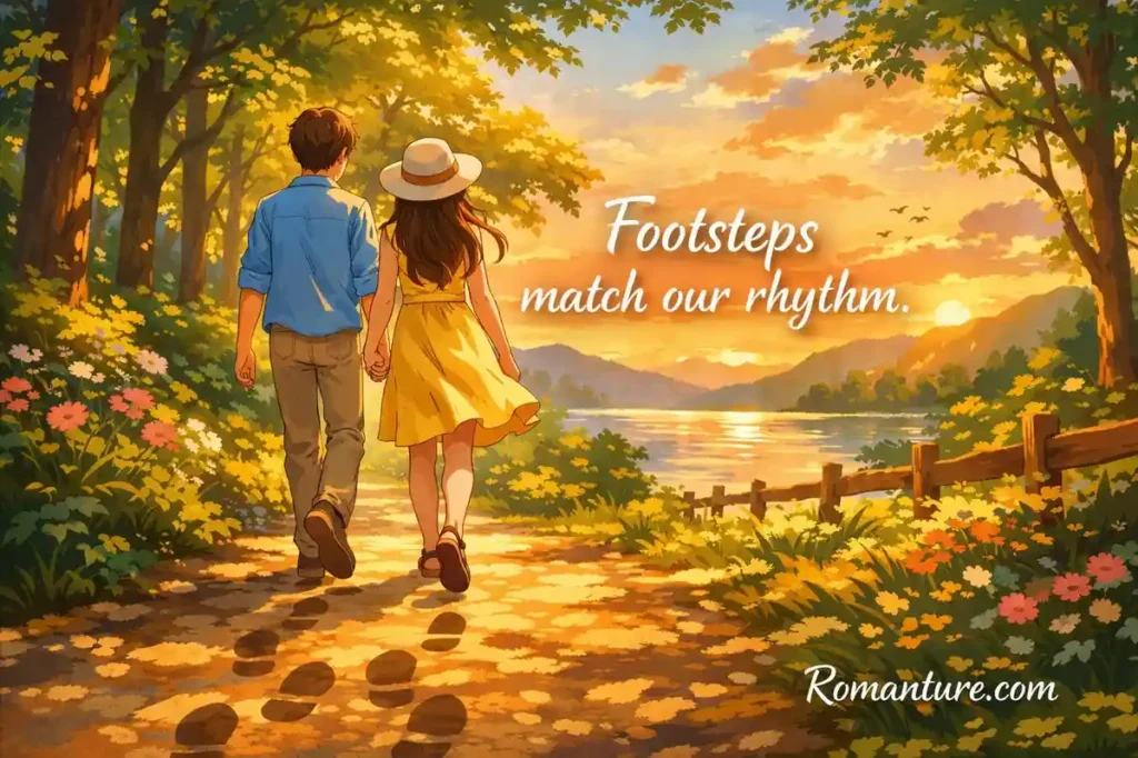 Footsteps match our rhythm. Memorial day.