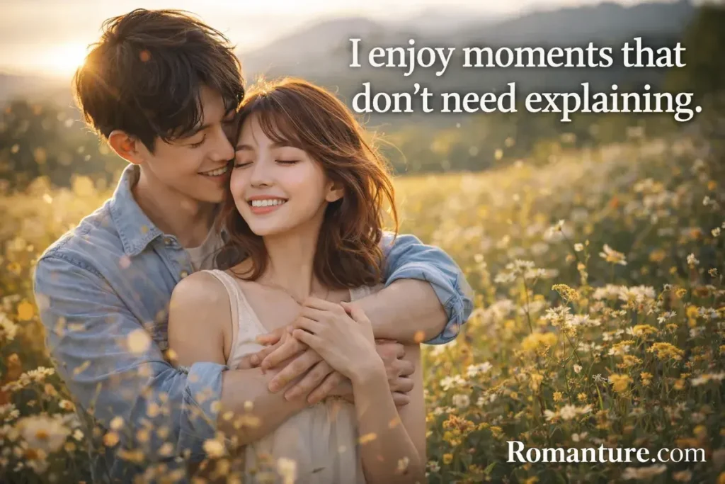 I enjoy moments that don’t need explaining. short funny lines.