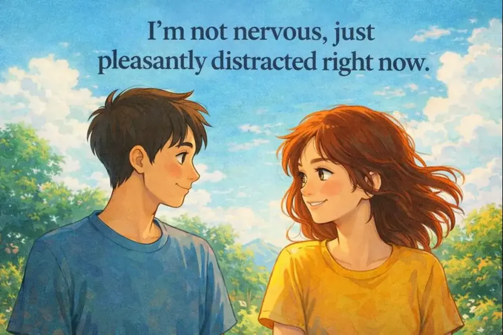 I’m not nervous, just pleasantly distracted right now.