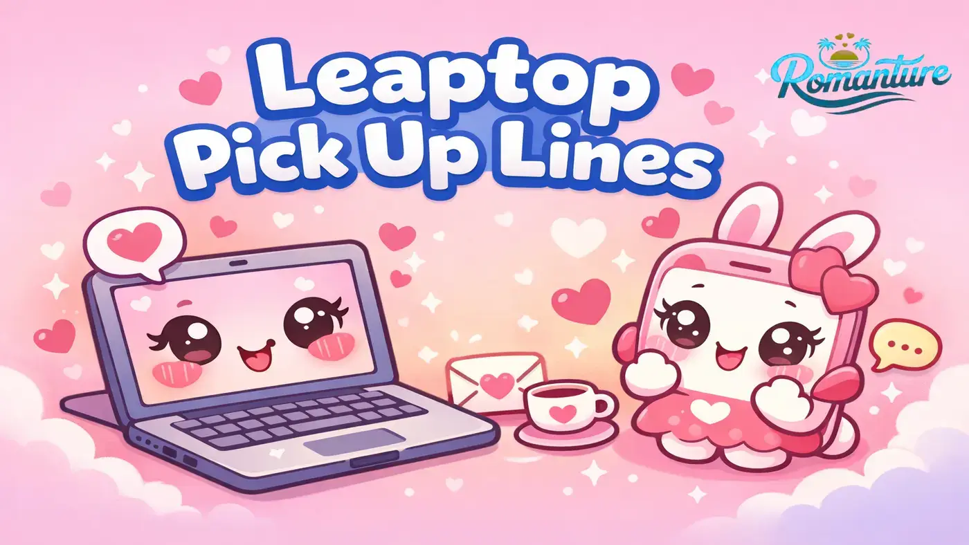 Leaptop pick up lines.