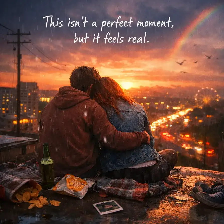 This isn’t a perfect moment, but it feels real.