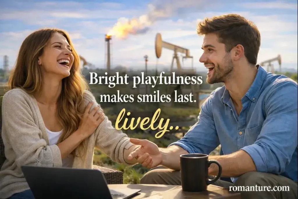 Lasting Impressions With Warm Humor. oil pick up lines.