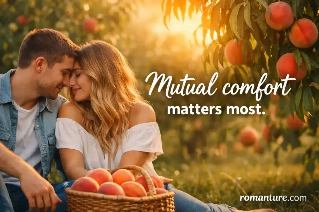 mutual comfort. Funny Peach Pick Up Lines.