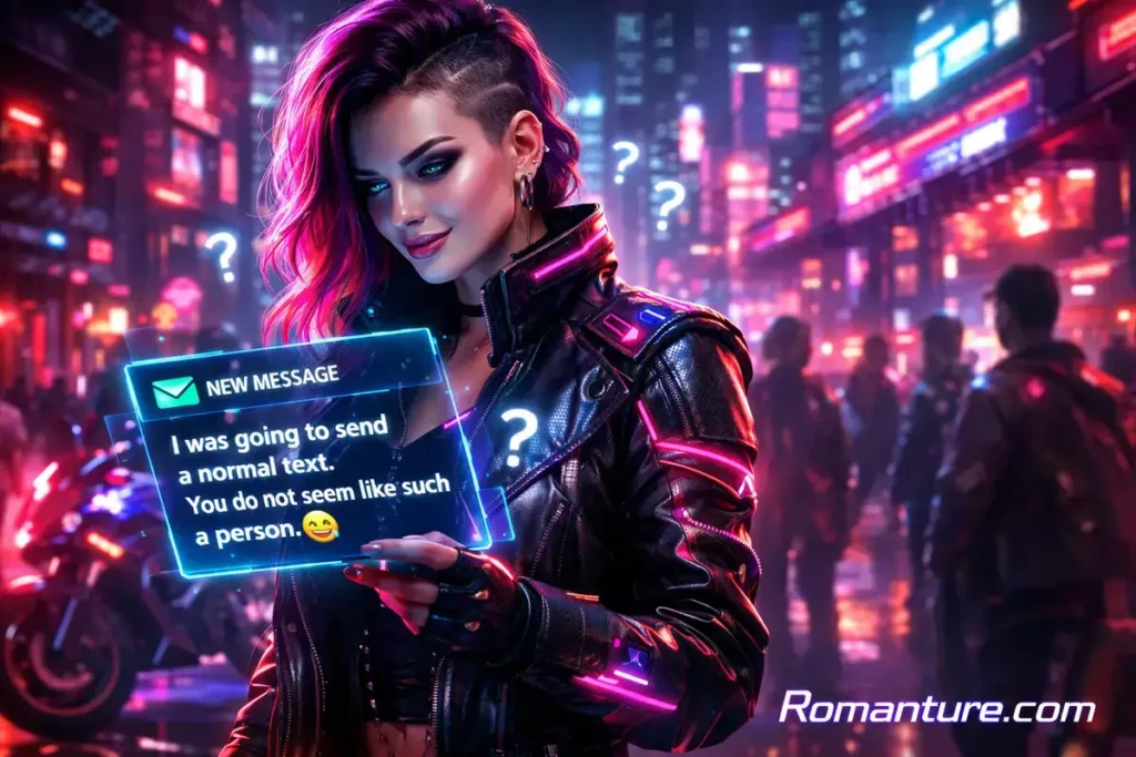 I was going to send a normal text. You do not seem like such a person. Indian pick up lines.