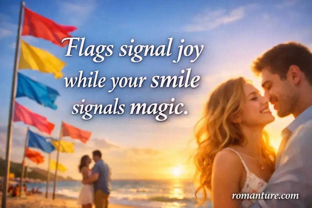 Smiles That Stand Out flag pick up lines