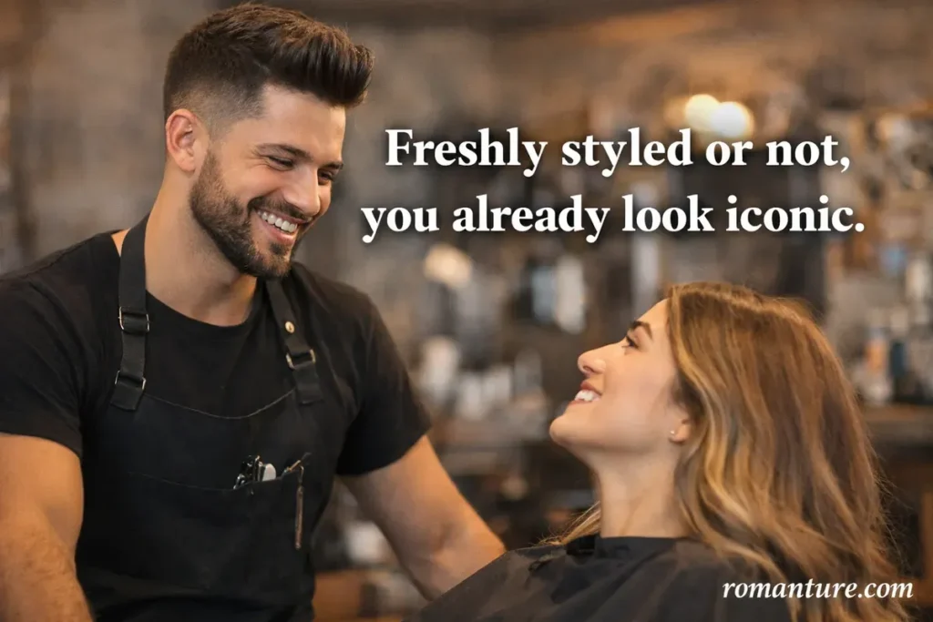 Handsome barber pick up lines 