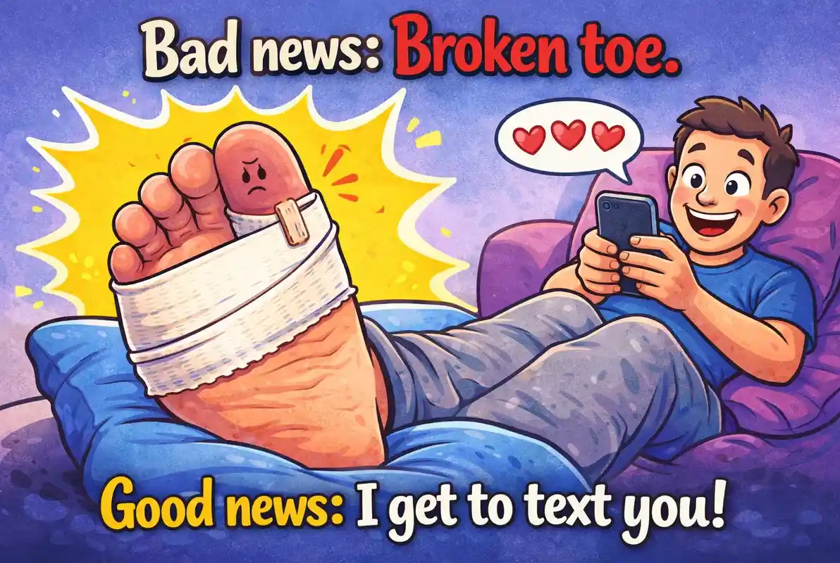 bad-news-broken-toe-good-news-i-get-to-text-you