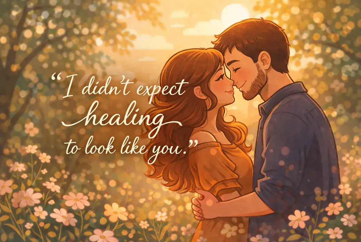 I didn’t expect healing to look like you.”