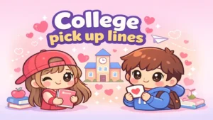 College pick up lines.