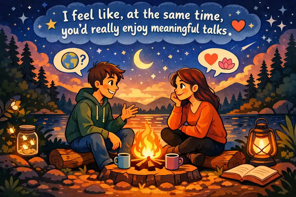 I feel like, at the same time, you’d really enjoy meaningful talks