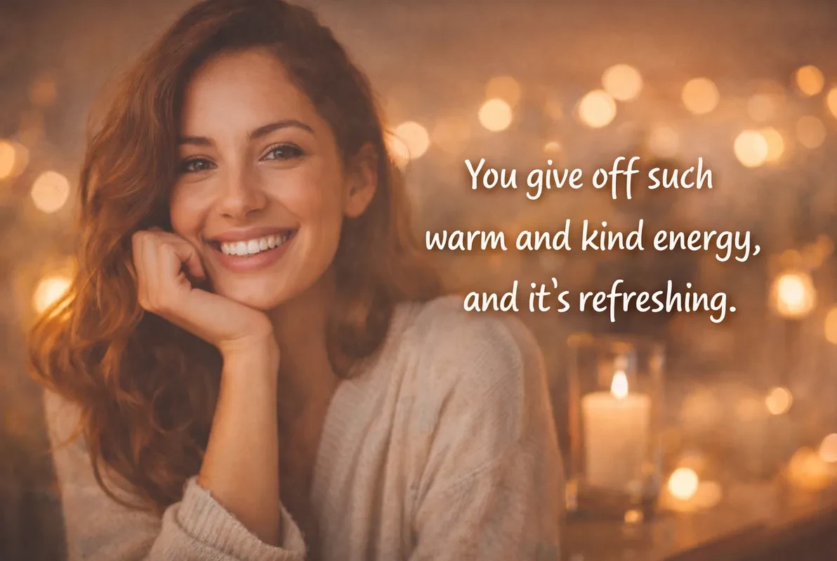 you-give-off-such-warm-and-kind-energy first message pickup lines