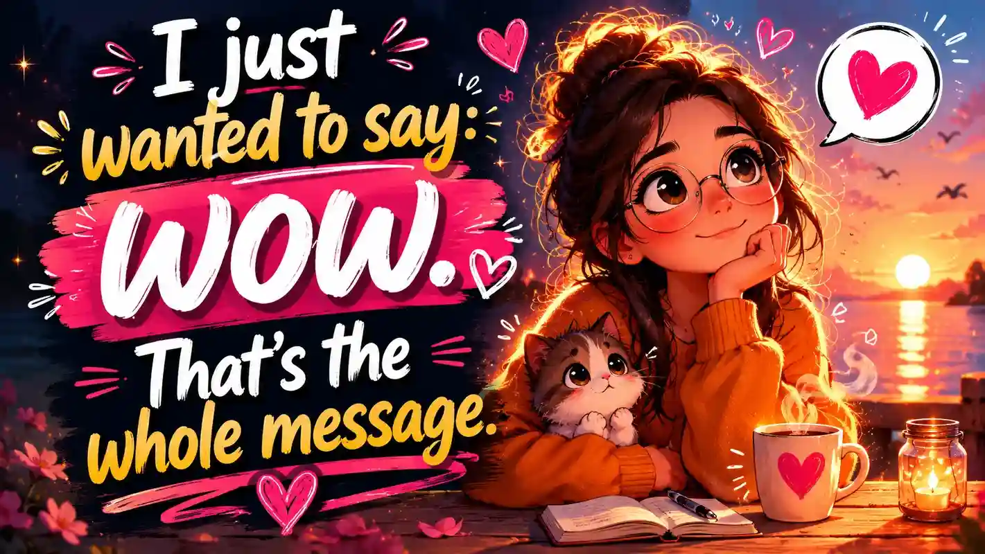 I just wanted to say: wow. That's the whole message.Rabbit Pick Up Lines