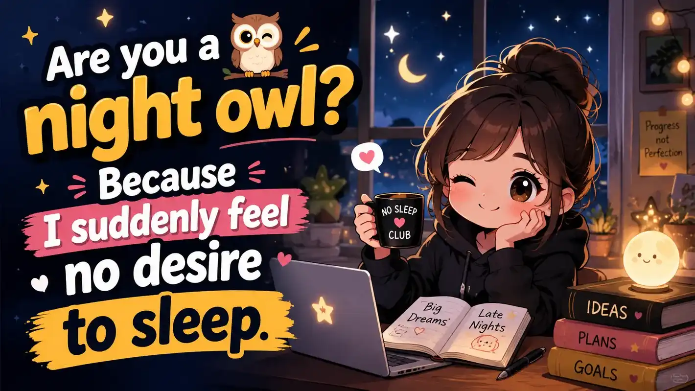 are-you-a-night-owl-because-i-suddenly-feel-no-desire-to-sleepDad Joke PickUp Lines