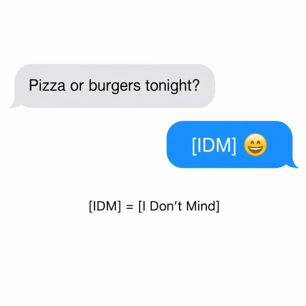IDM meaning in text